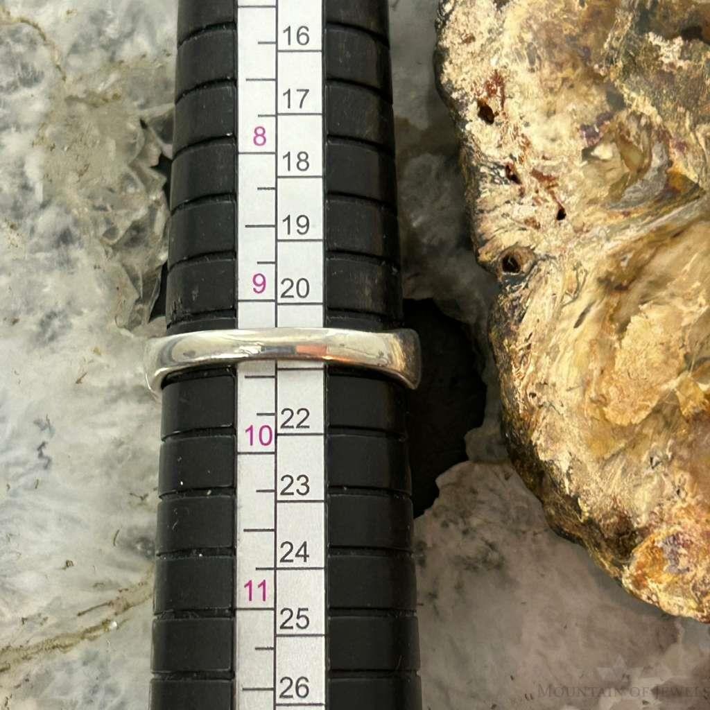 Carolyn Pollack Sterling Silver Oval Onyx Size 9.5 Reversible Ring For Women