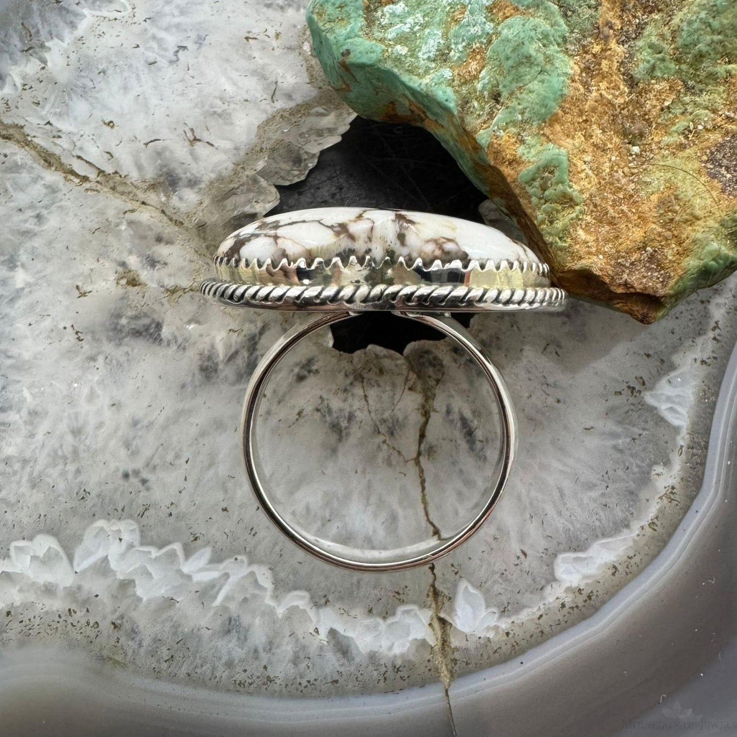 Sterling Silver Southwestern Style Wild Horse Heart Ring Size 10 For Women