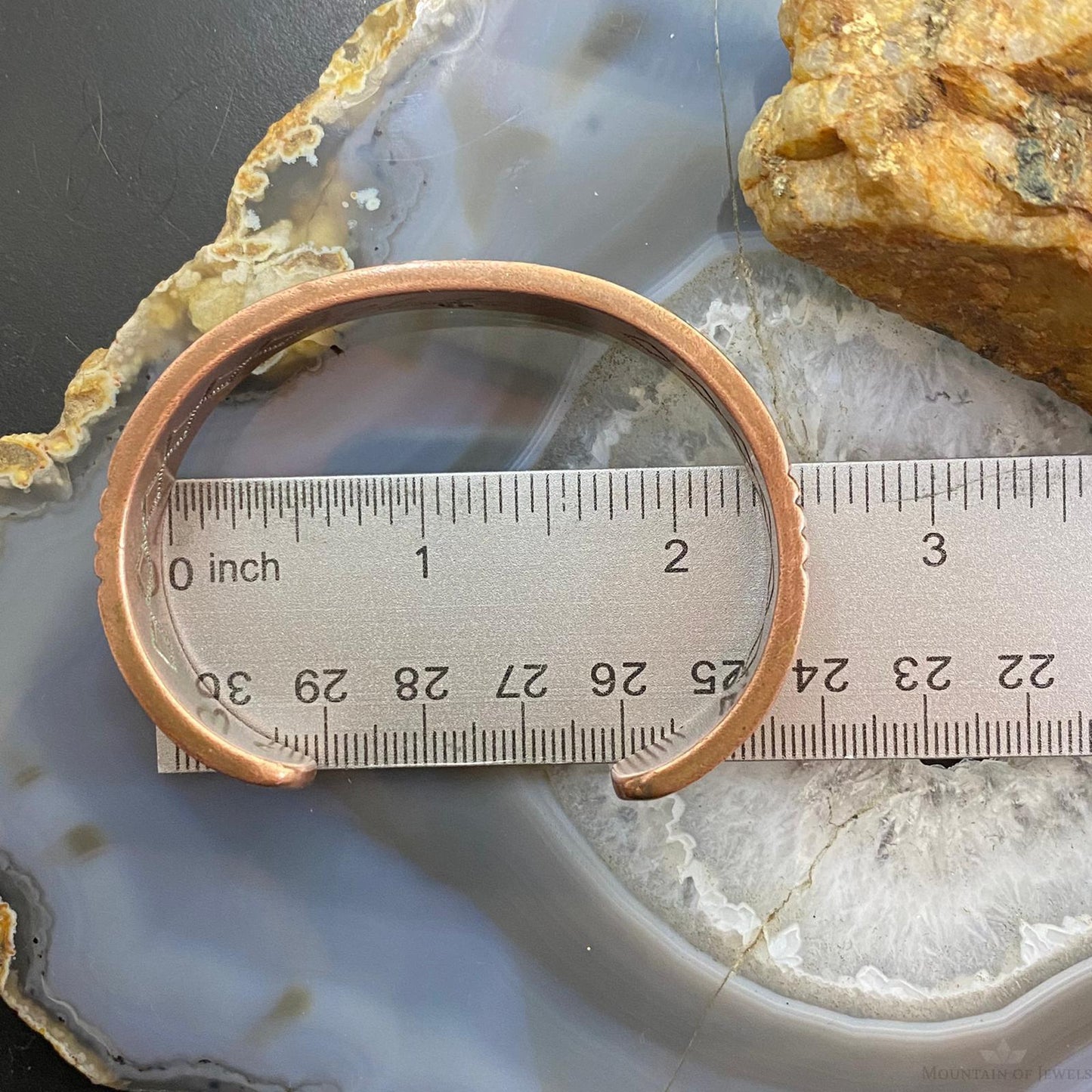Jonathan Nez Navajo Sterling Silver and Copper Heavy Gauge Bracelet For Women