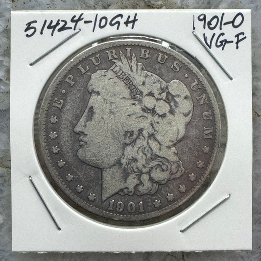 1901-O US 90% Morgan Silver Dollar VG-F #51424-10GH