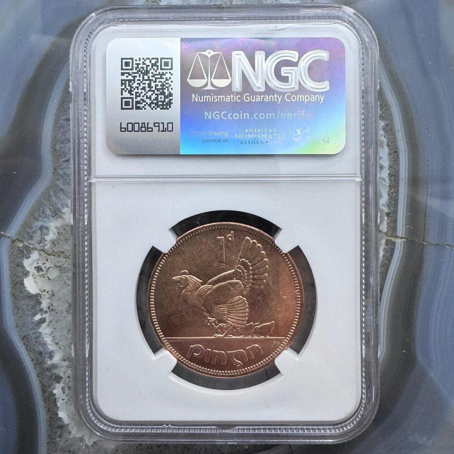 1966 Great Britain Lucky Irish Penny NGC Genuine #8160787-379