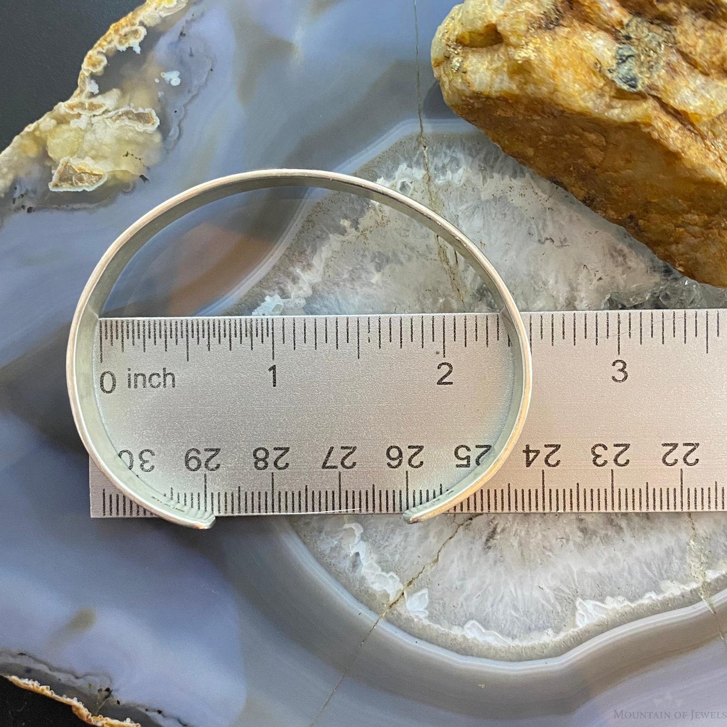 Vintage Signed Native American Sterling Silver Storyteller Bracelet For Women
