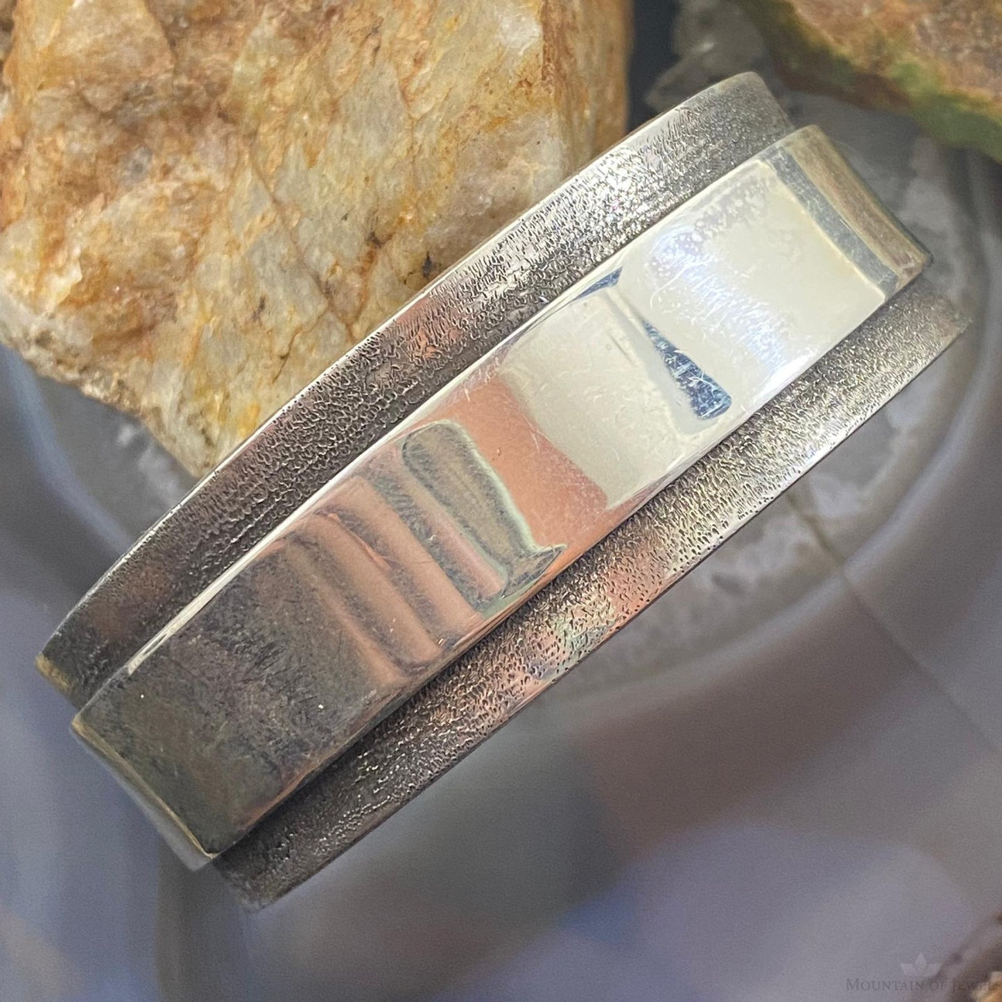 Tawney Cruz-Willie Vintage Sterling Silver Heavy Overlay Unisex Cuff Bracelet