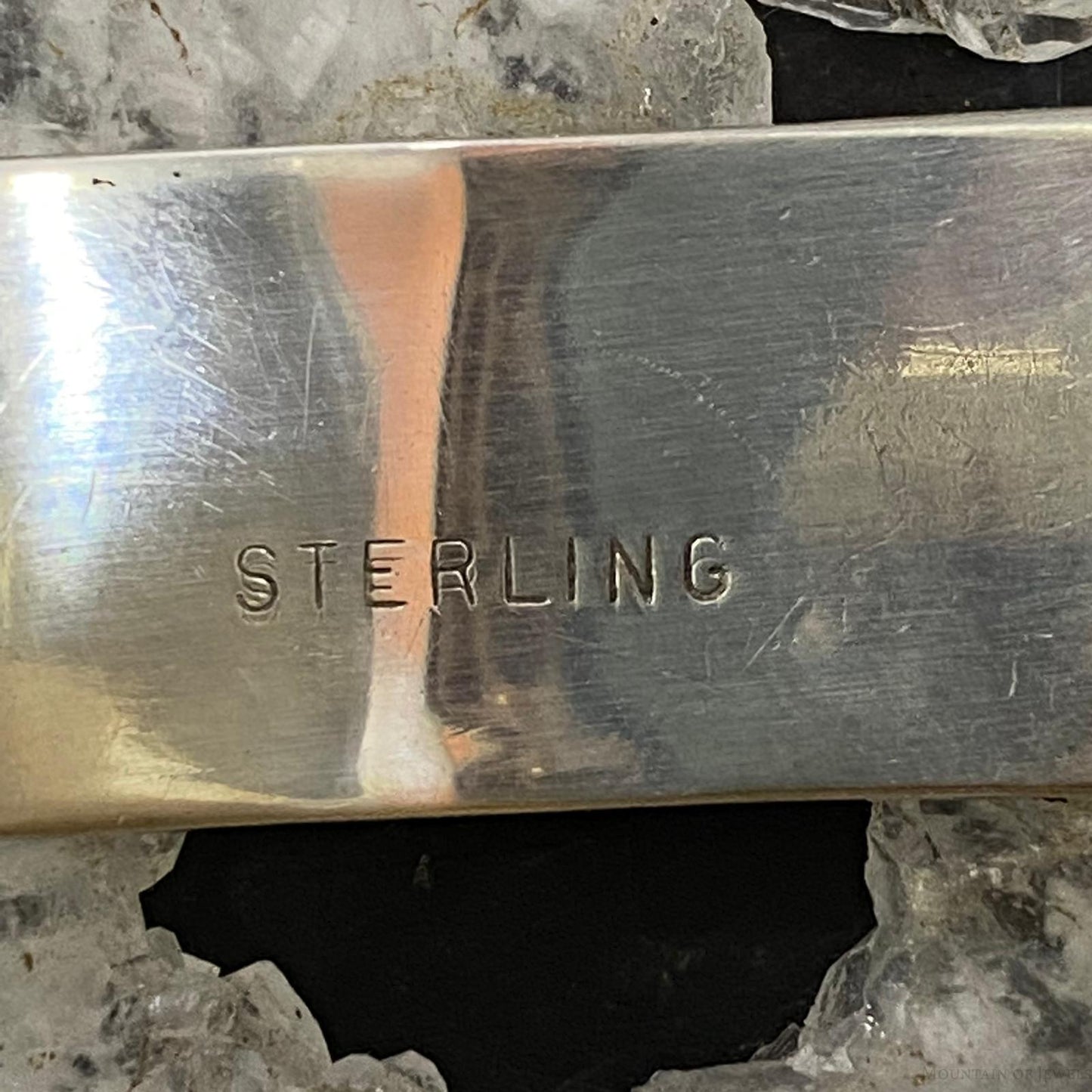 Vintage Native American Sterling Silver Plain Solid Cuff Bracelet For Women