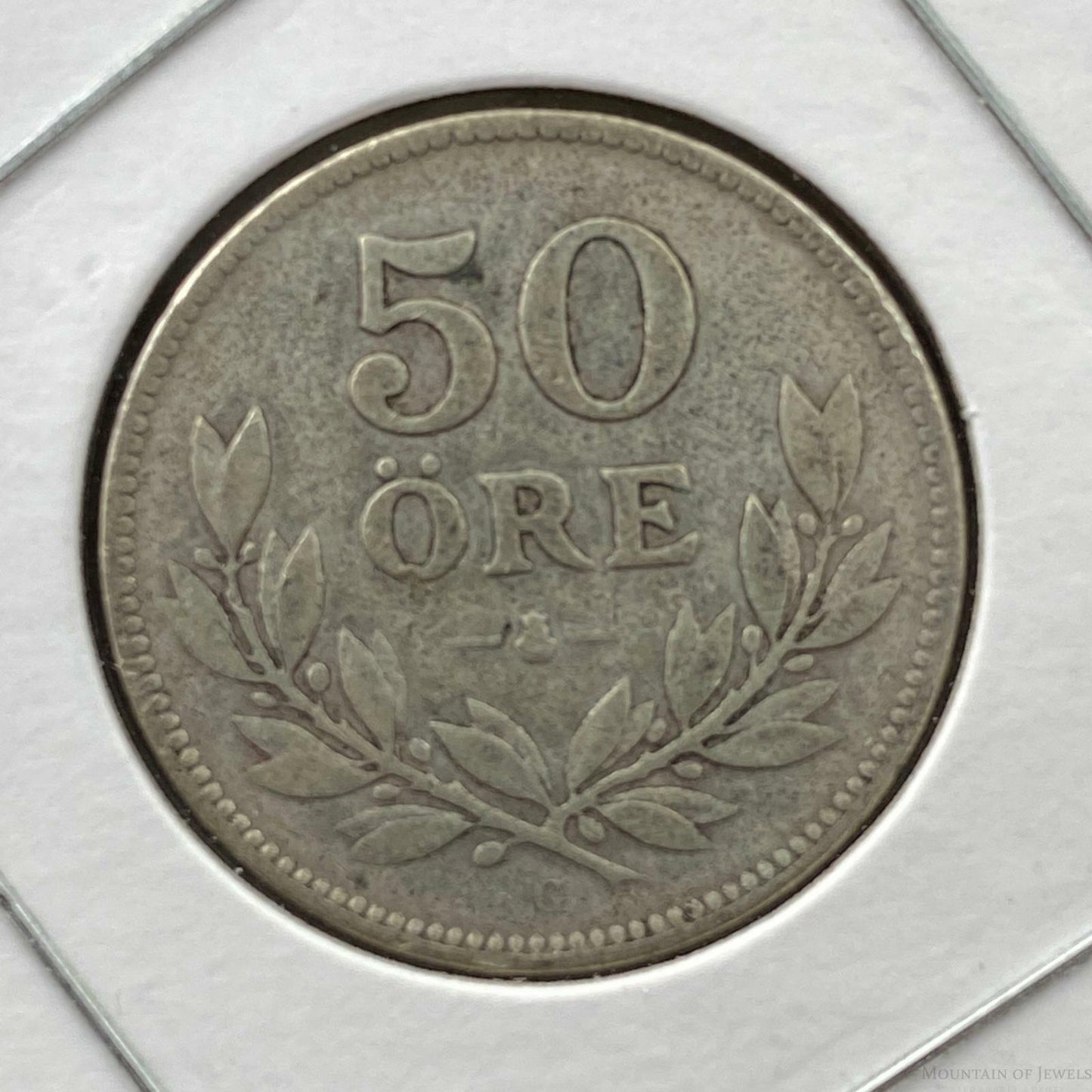 1928 Sweden Silver 50 ORE, KM788 Collectible Coin 372920-9