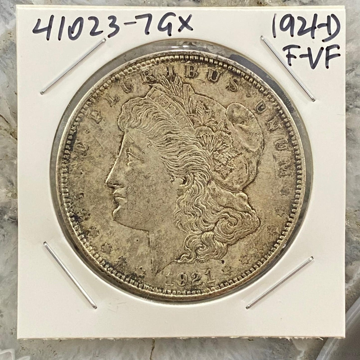 1921-D $1 US Morgan Silver Dollar Collectible Coin F-VF #41023-7GX