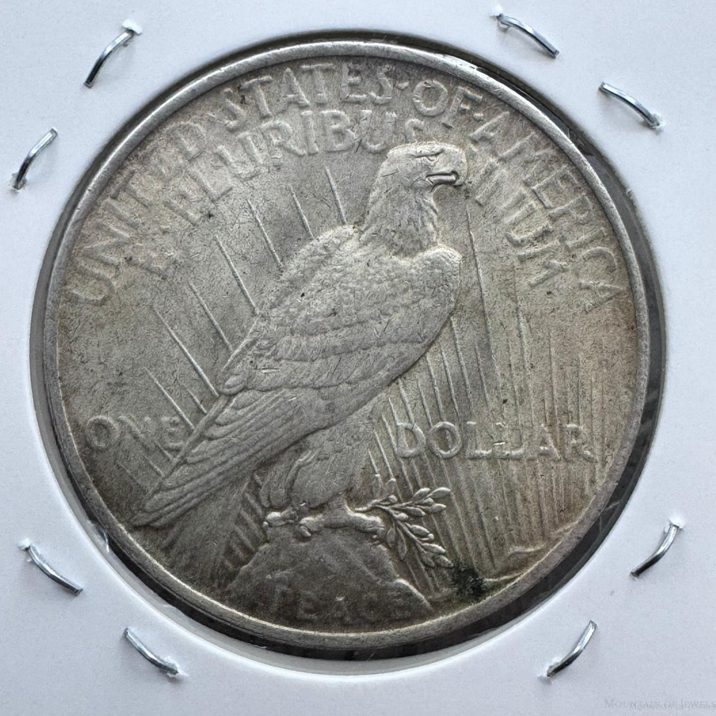 1923 US 90% Peace Silver Dollar F-VF #61325-2OX