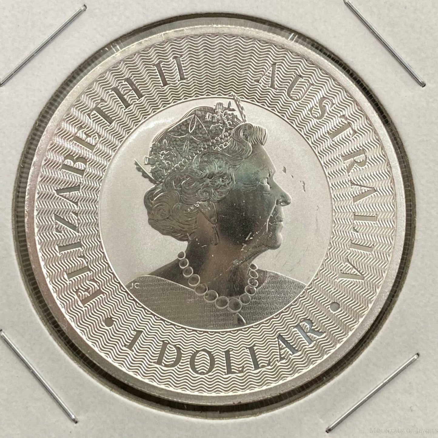 2021 1.0 Ounce .9999 Fine Silver Australian Kangaroo BU #12722-2