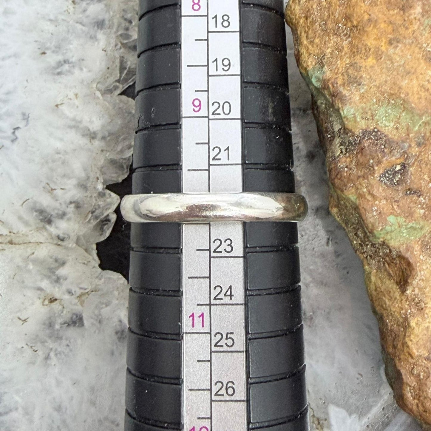 Sterling Silver Southwestern Style Rounded Palomino Ring Size 10 For Women