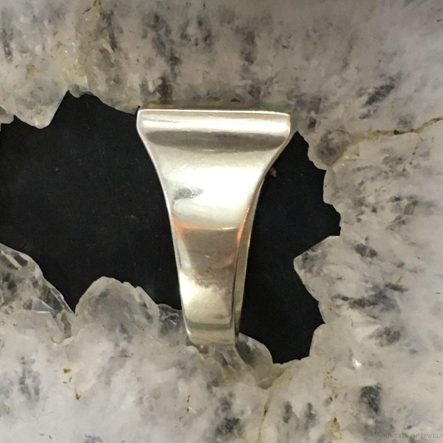 Carolyn Pollack Southwestern Style Sterling Silver Multi-gemstone Chip Inlay Shield Ring For Women