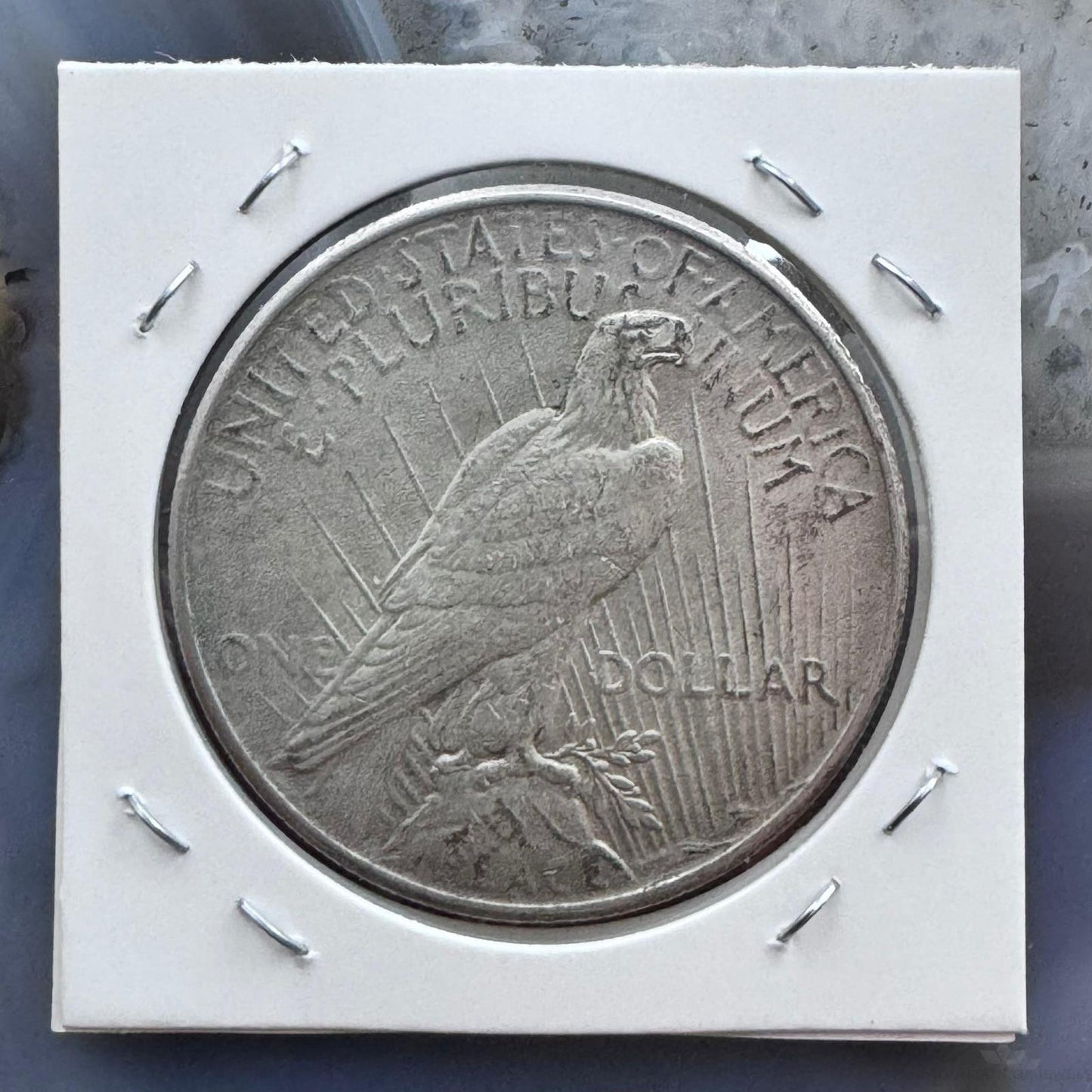 1925 US 90% Peace Silver Dollar F-VF #71825-3GL