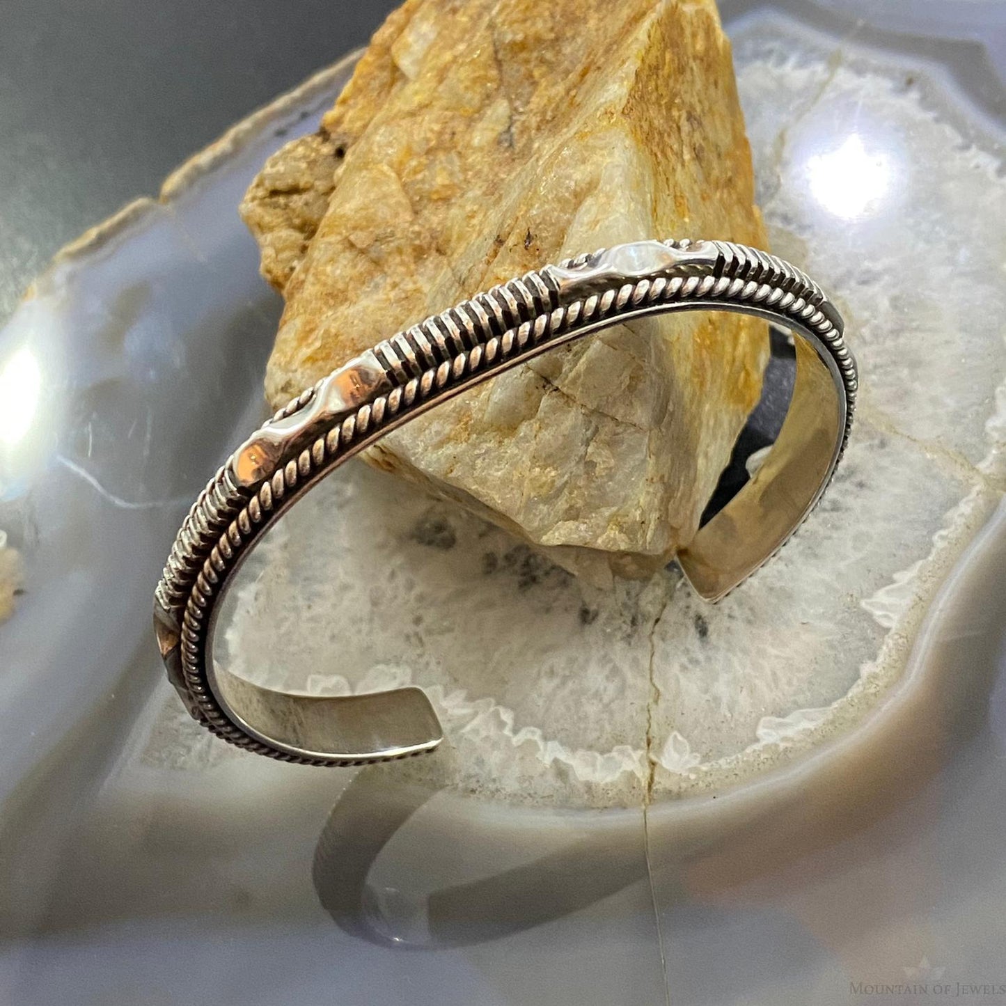 Artie Yellowhorse/Henry Chackee Native American Engraved Bracelet For Women