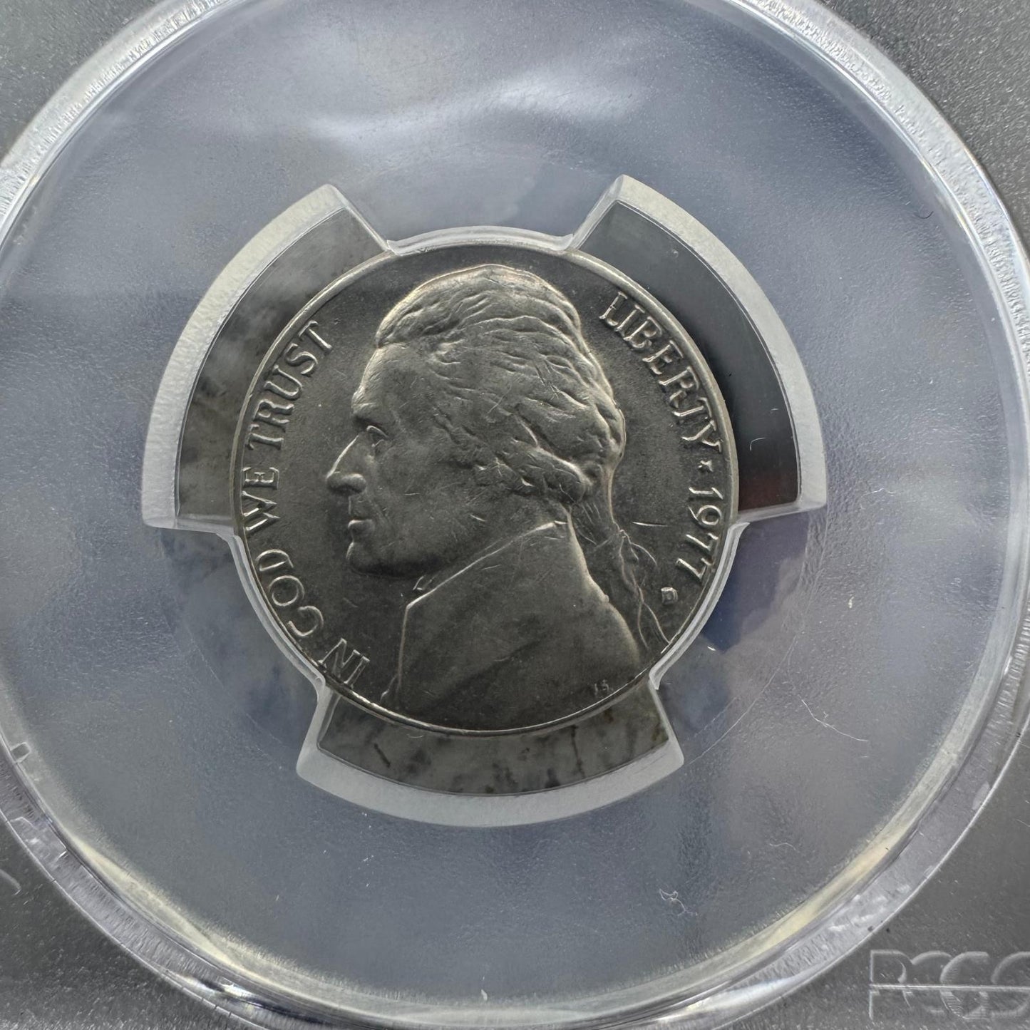 1977-D US 5 Cents PCGS AU53 #082