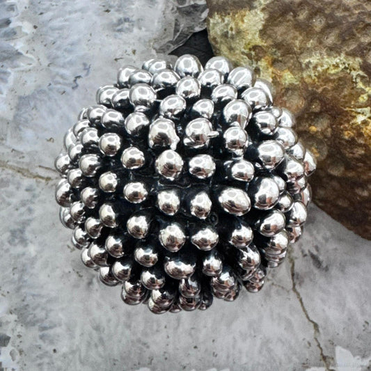 Sterling Silver Electroform Multi Ball Dome Fashion Ring For Women, Taxco Mexico