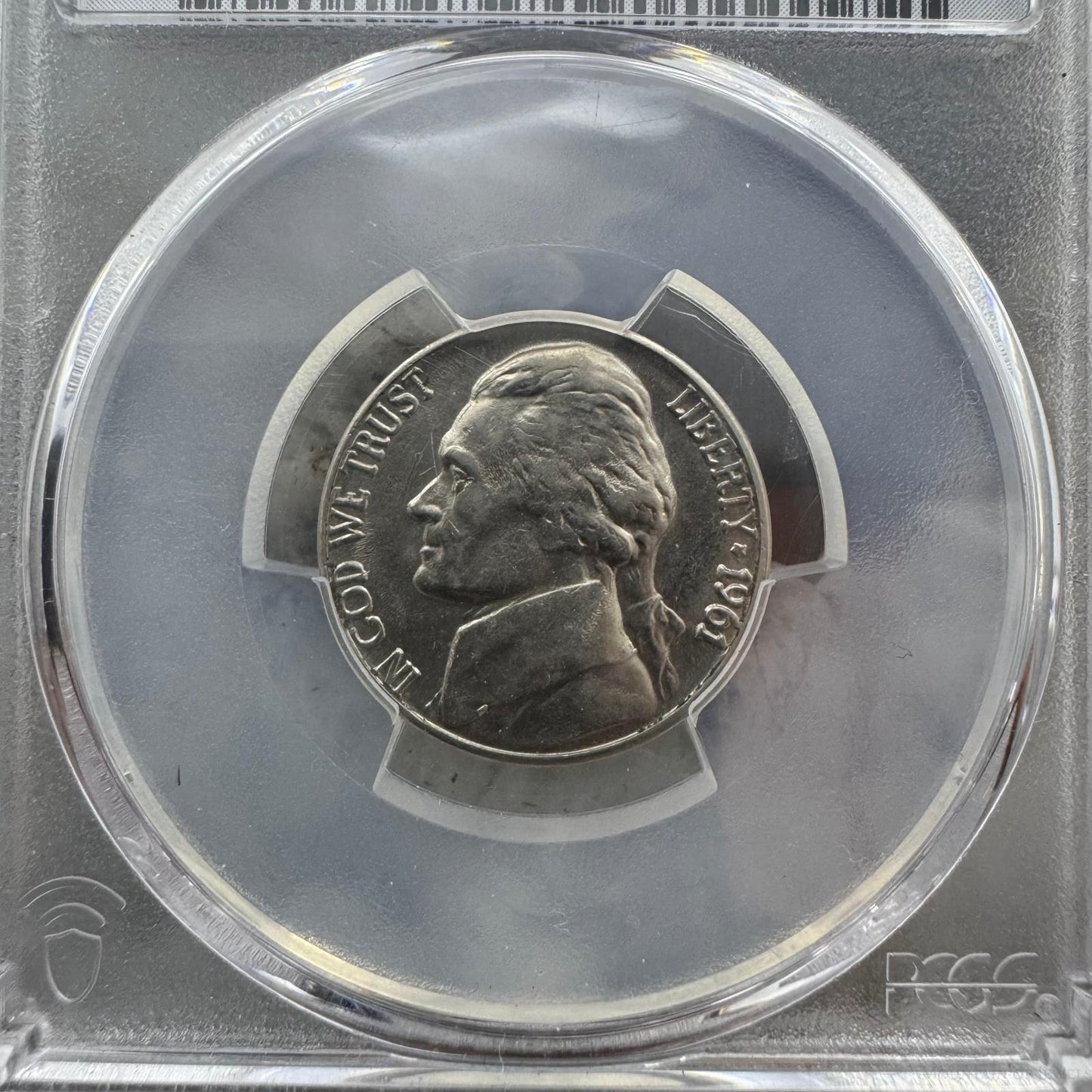 1961-D US Jefferson 5 Cents PCGS AU58 #108
