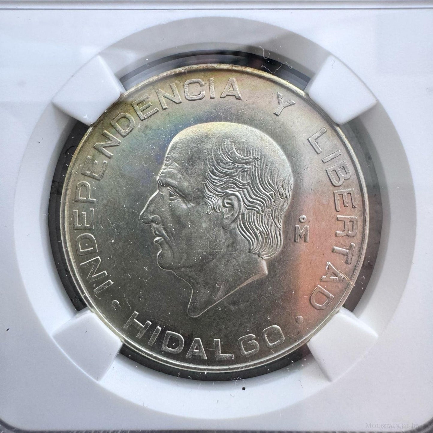 1955 Mexico Ssilver 5 Cinco Pesos S5P NGC MS62 #001