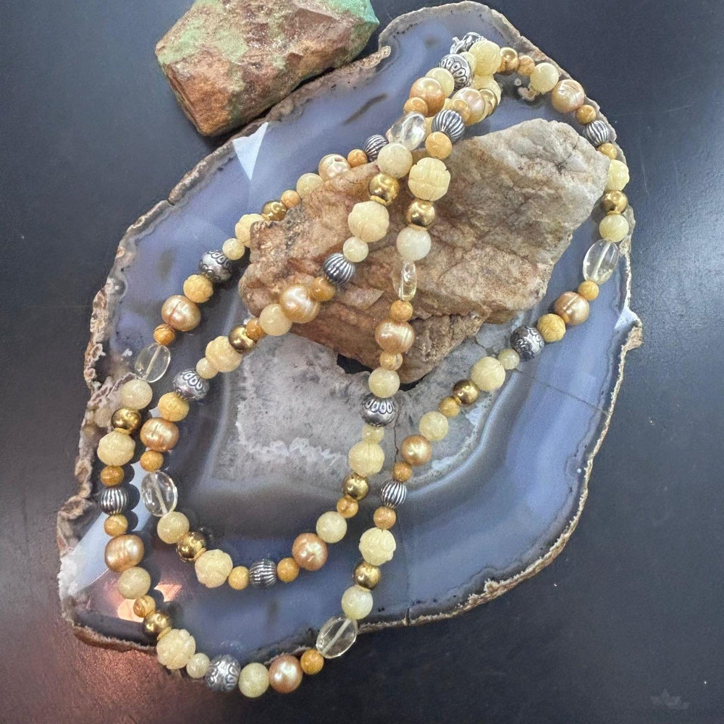 Carolyn Pollack 5mm-12mm Multi-Gemstone Beads 34" Necklace For Women