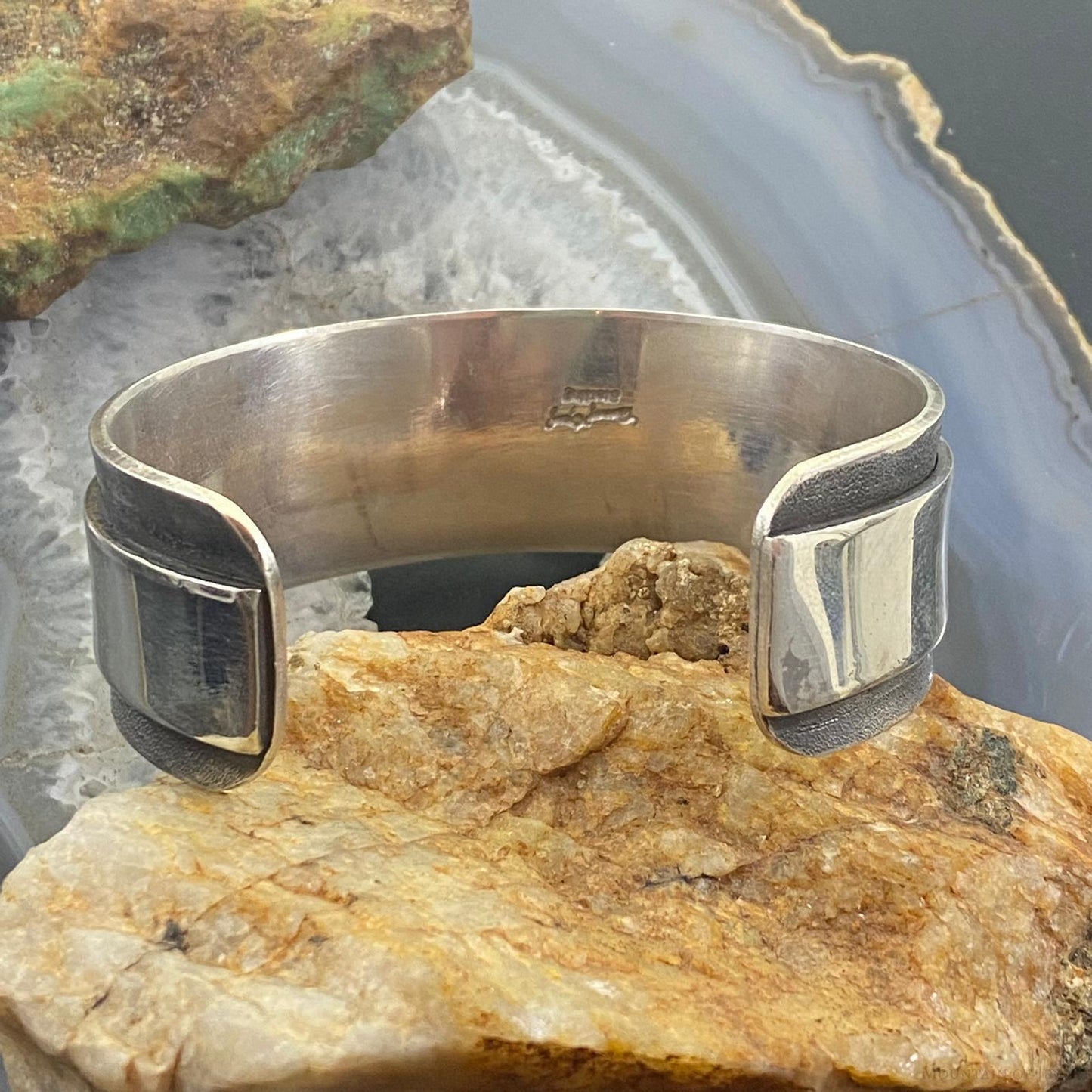 Tawney Cruz-Willie Vintage Sterling Silver Heavy Overlay Unisex Cuff Bracelet