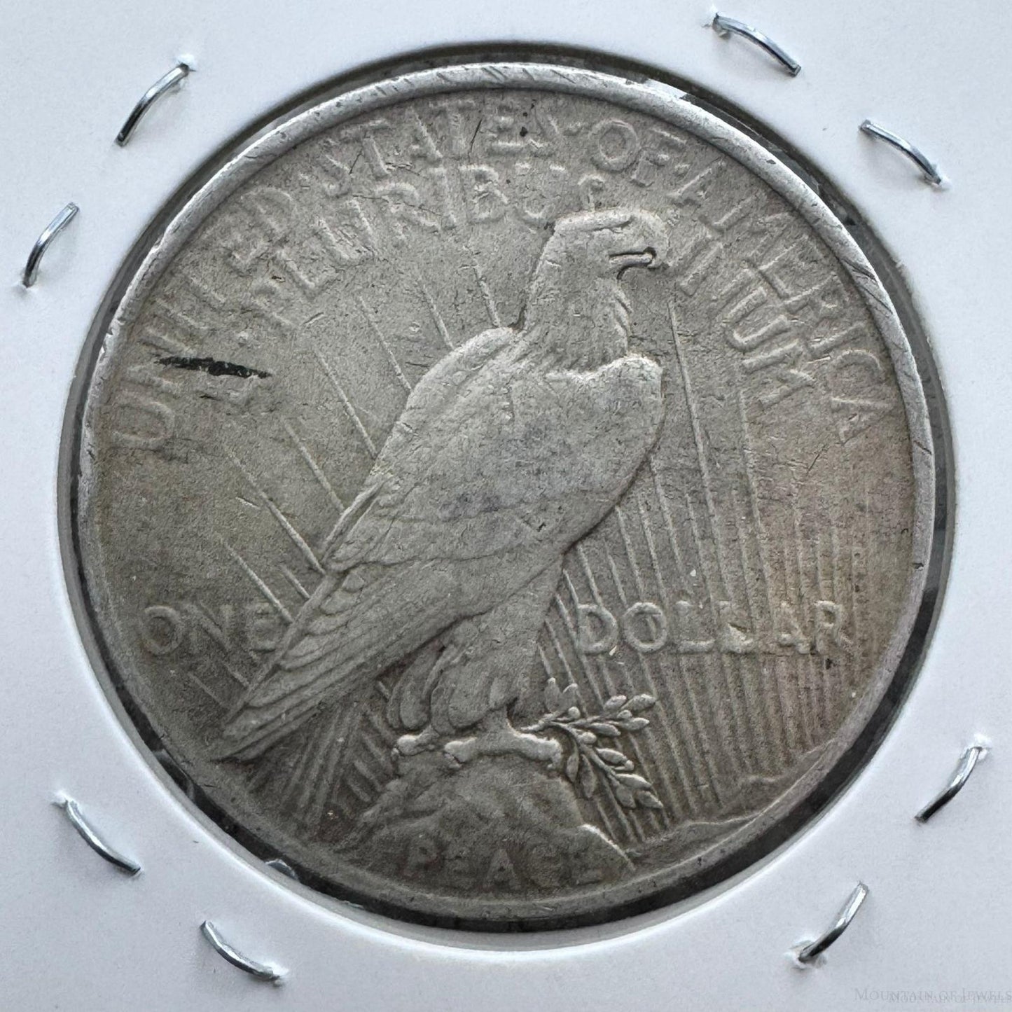 1923 US 90% Peace Silver Dollar F-VF #61325-5OX