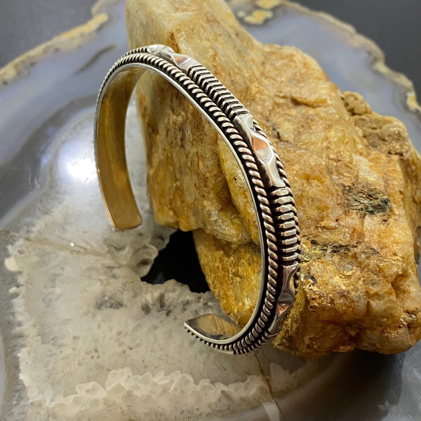 Artie Yellowhorse/Henry Chackee Native American Engraved Bracelet For Women