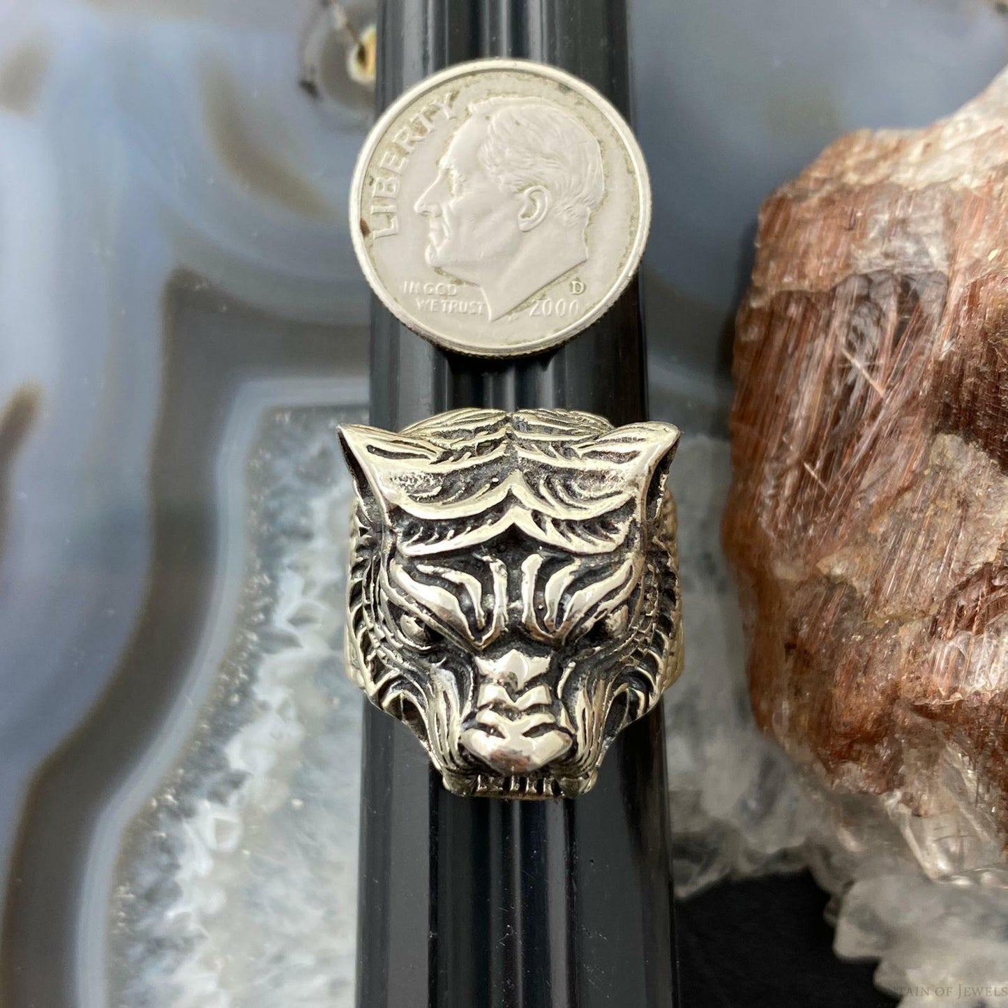 Sterling Silver Animal Ring Size 8 Men/Women 17.8 gr For Biker/ Rock N Roll