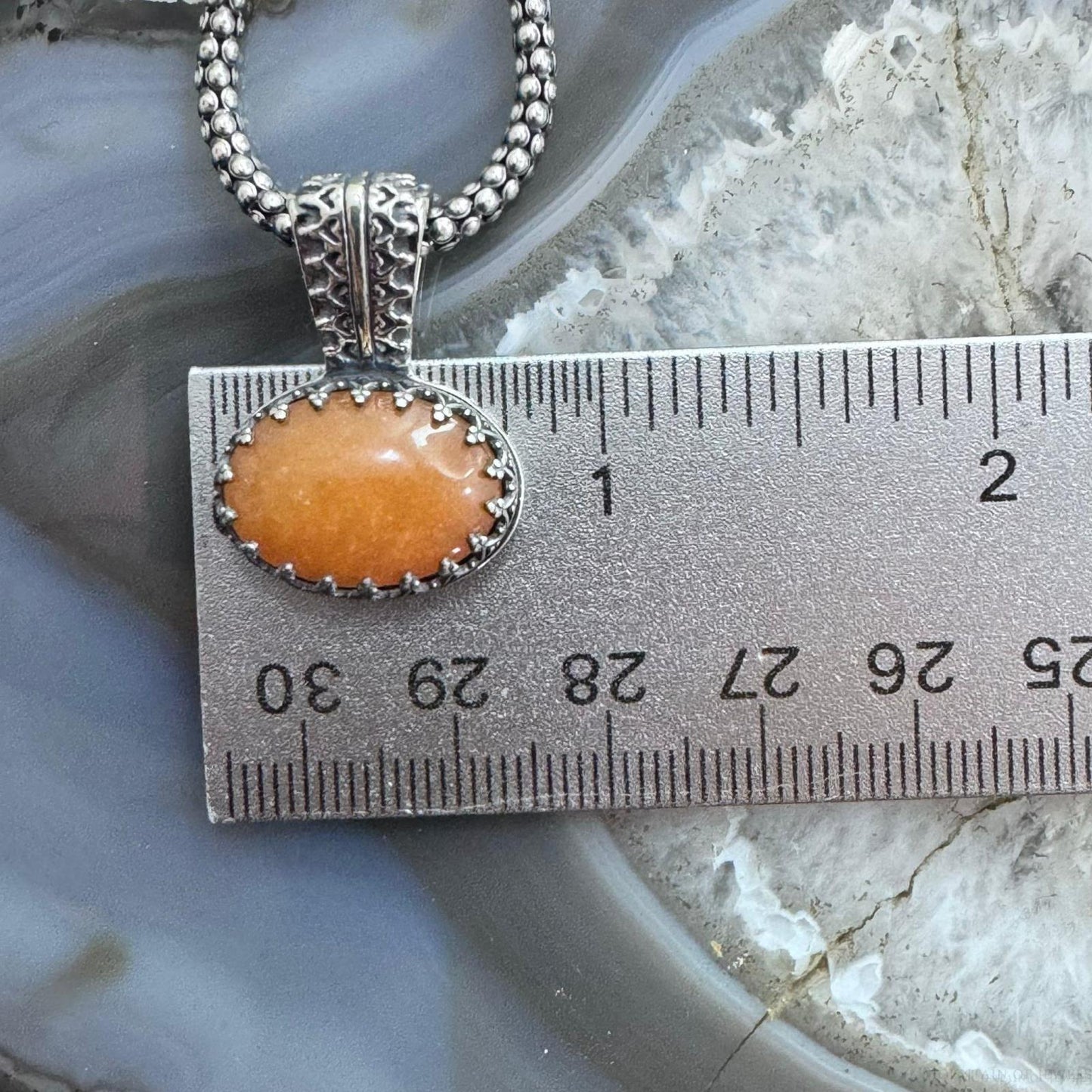 Carolyn Pollack Sterling Silver Oval Carnelian Country Couture Pendant With Necklace