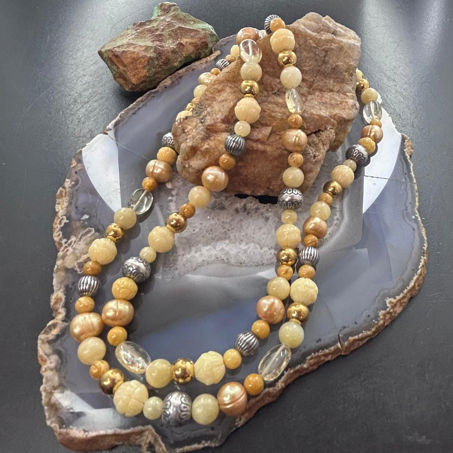 Carolyn Pollack 5mm-12mm Multi-Gemstone Beads 34" Necklace For Women
