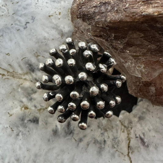 Sterling Silver Porcupine Fashion Ring For Women, Taxco Mexico