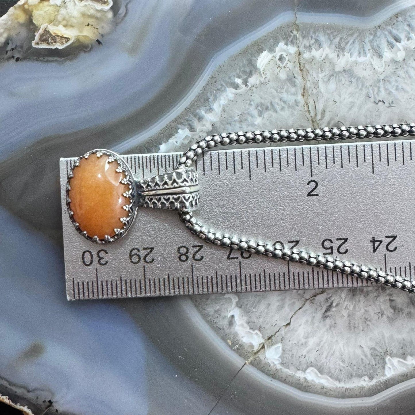 Carolyn Pollack Sterling Silver Oval Carnelian Country Couture Pendant With Necklace
