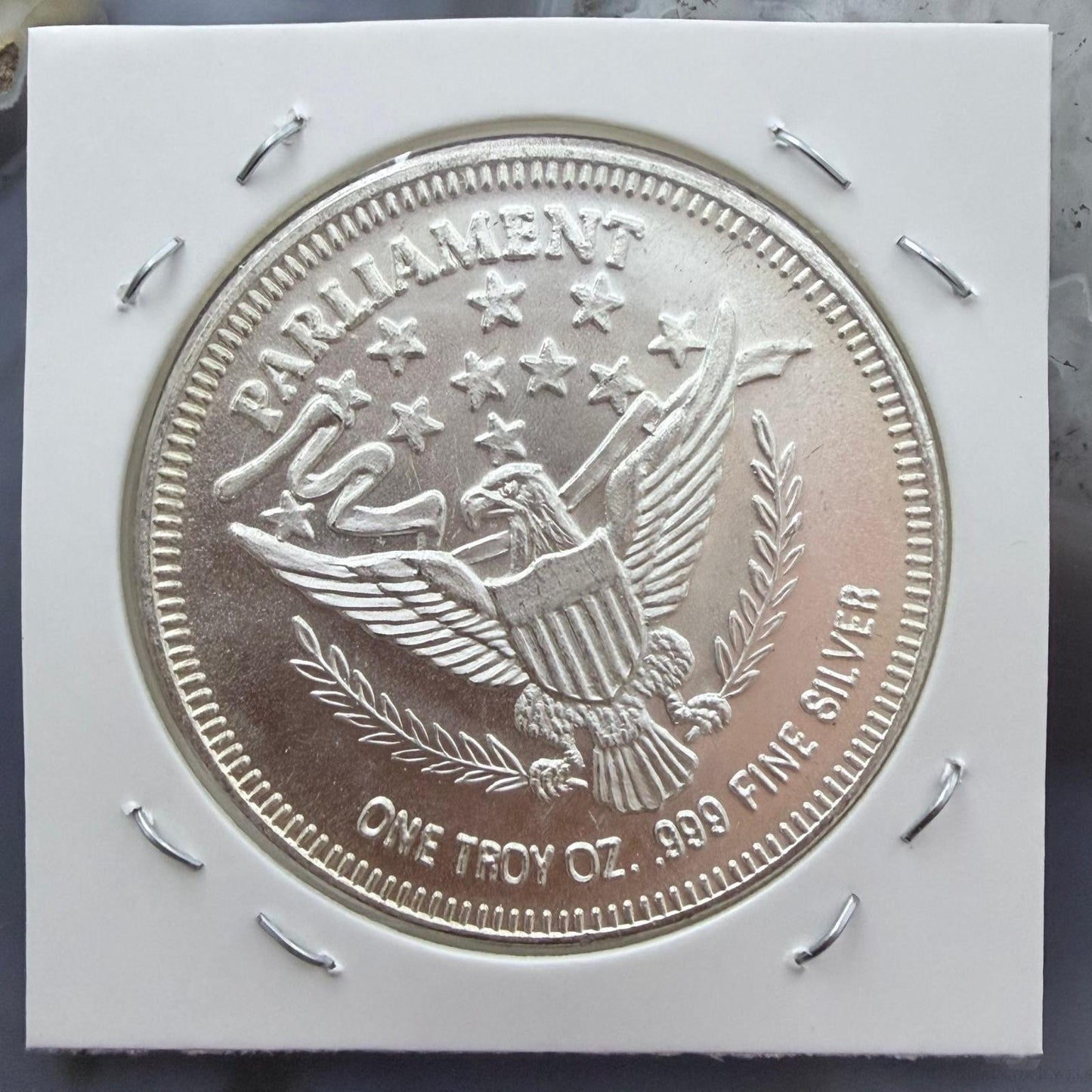 US One Troy Ounce .999 Fine Silver Round Morgan Design #102525-6HXPE