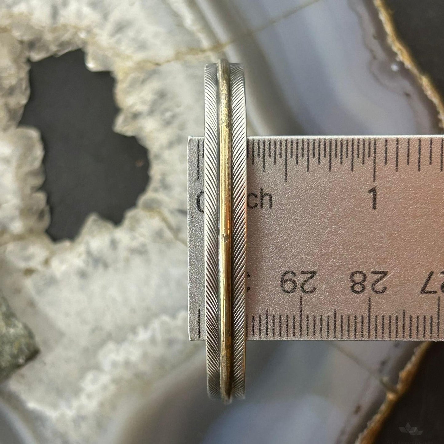 Lena Platero Native American Sterling Silver & Gold Plated Bracelet For Women