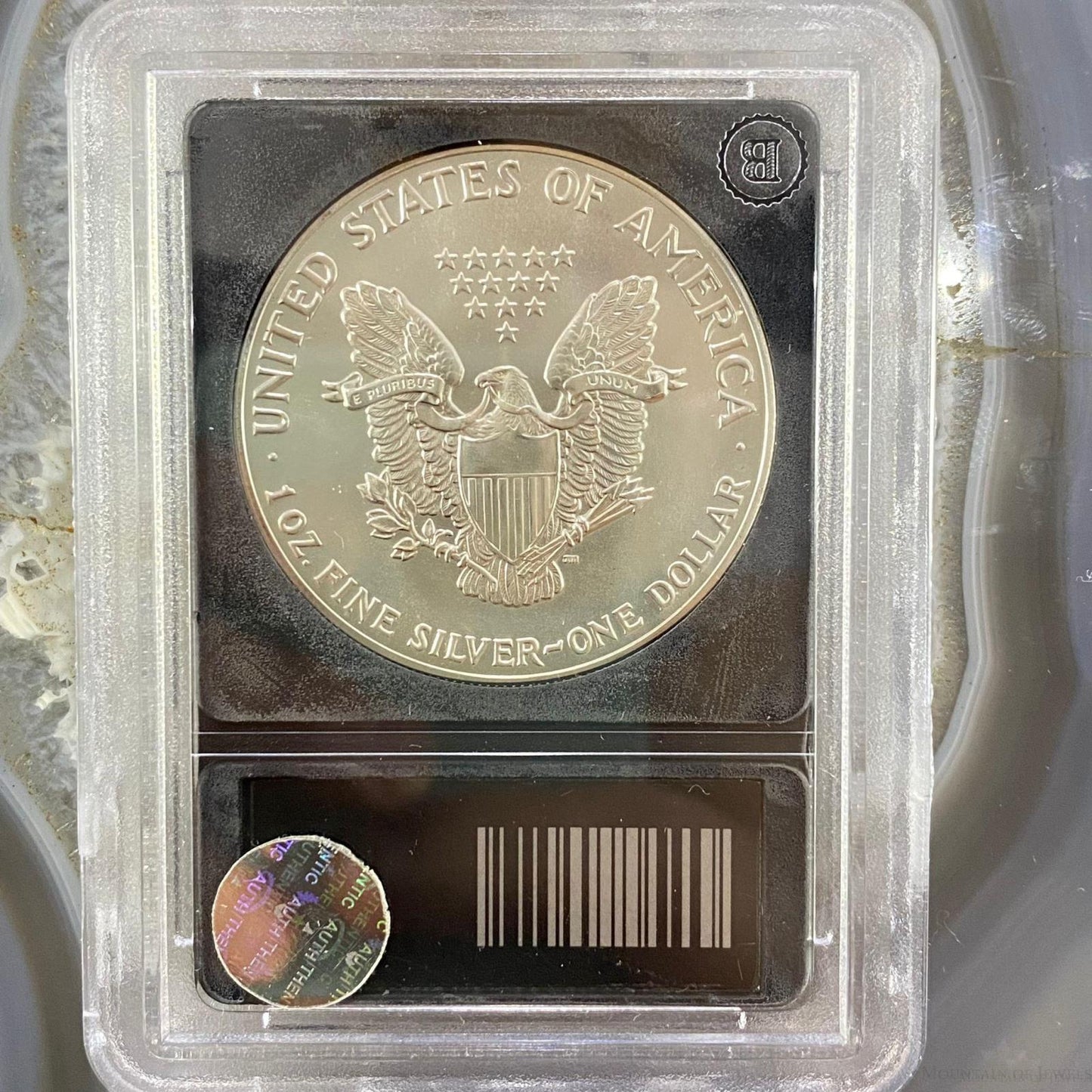 1987 US American Silver Eagle Mint Coin Slab #BA17-00170-003