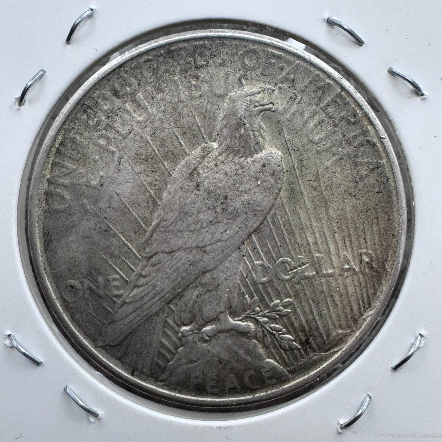 1926-D US 90% Peace Silver Dollar VG-F #102924-2GP