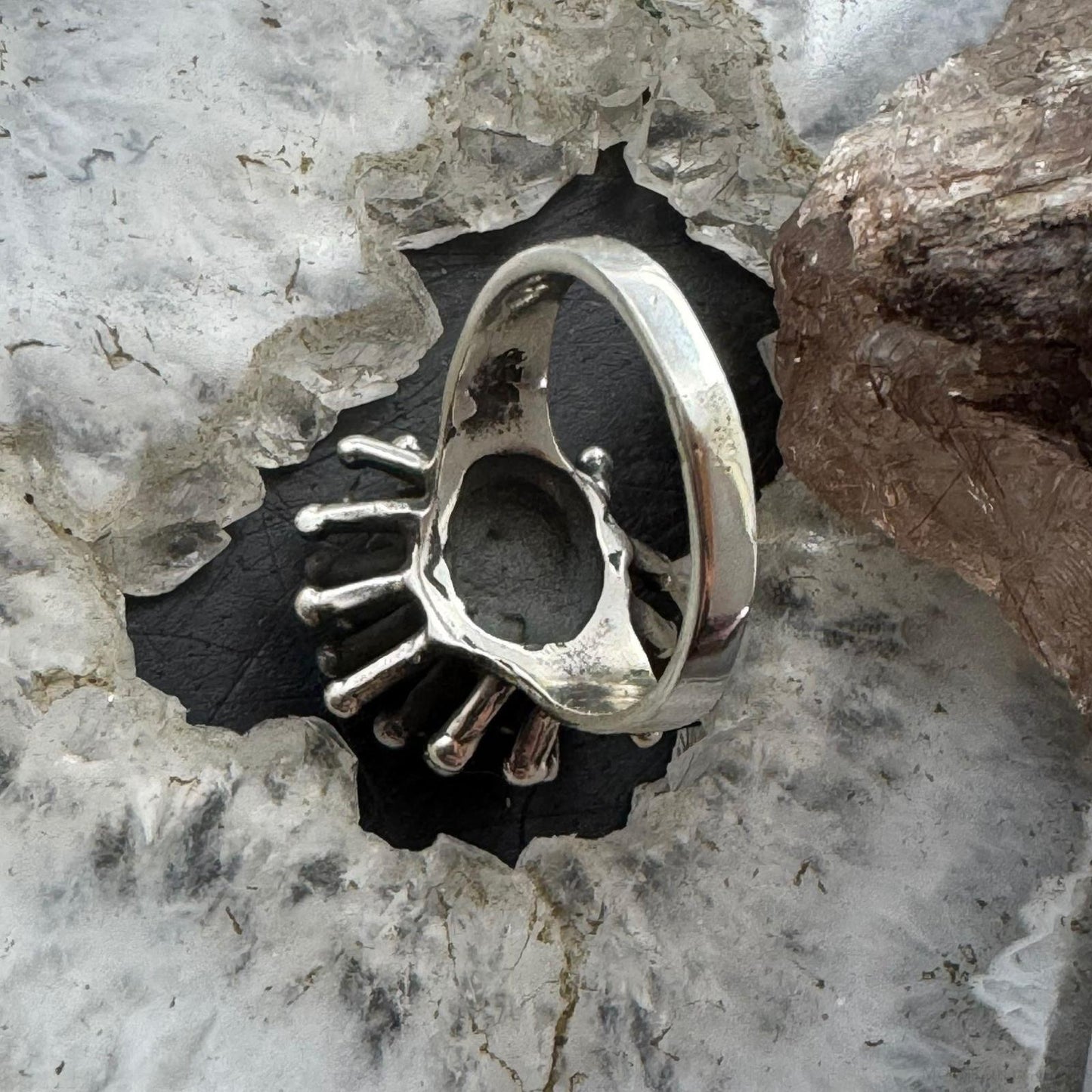 Sterling Silver Porcupine Fashion Ring For Women, Taxco Mexico