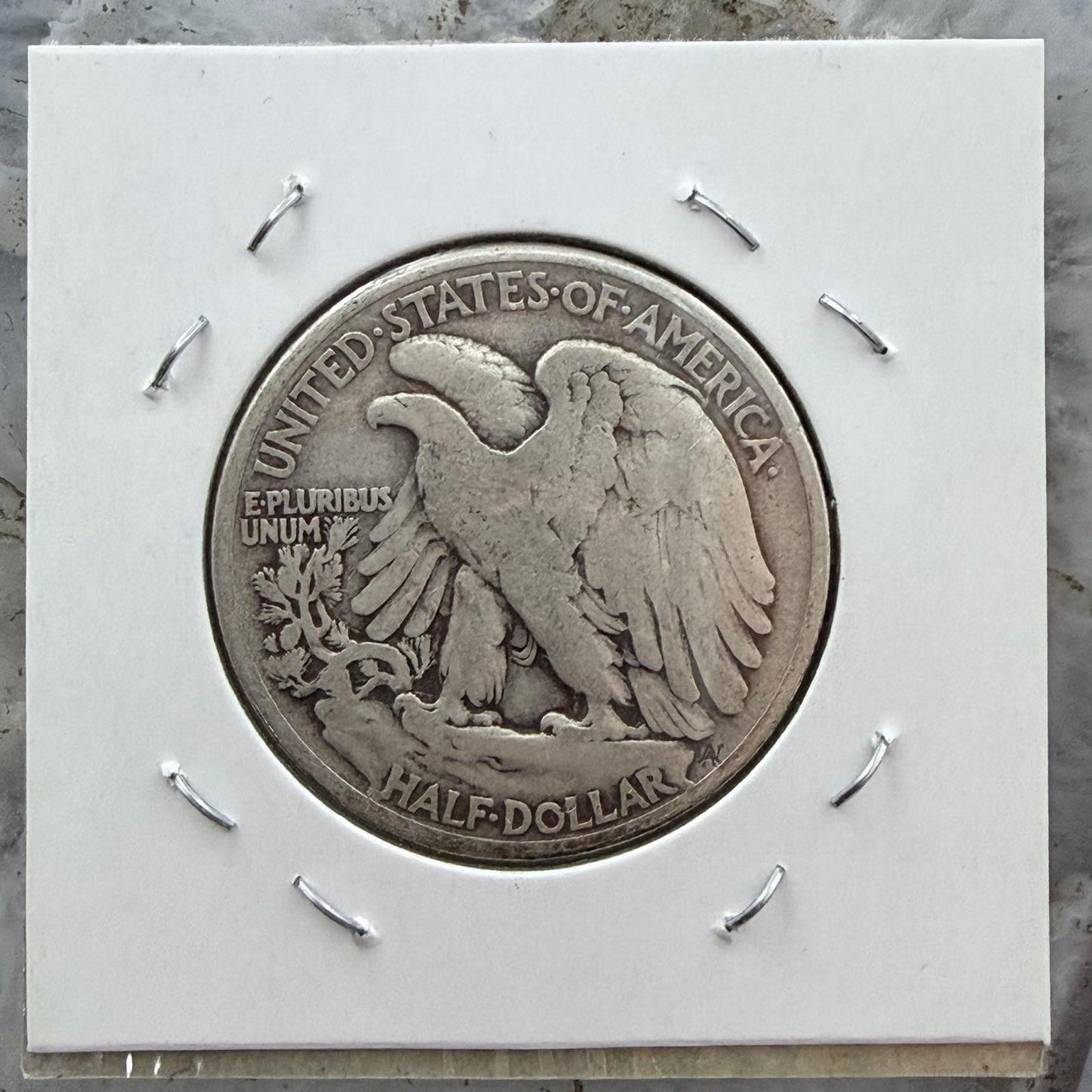 1945 US Walking Liberty Half Dollar 90% Silver VG-F #121725-10E