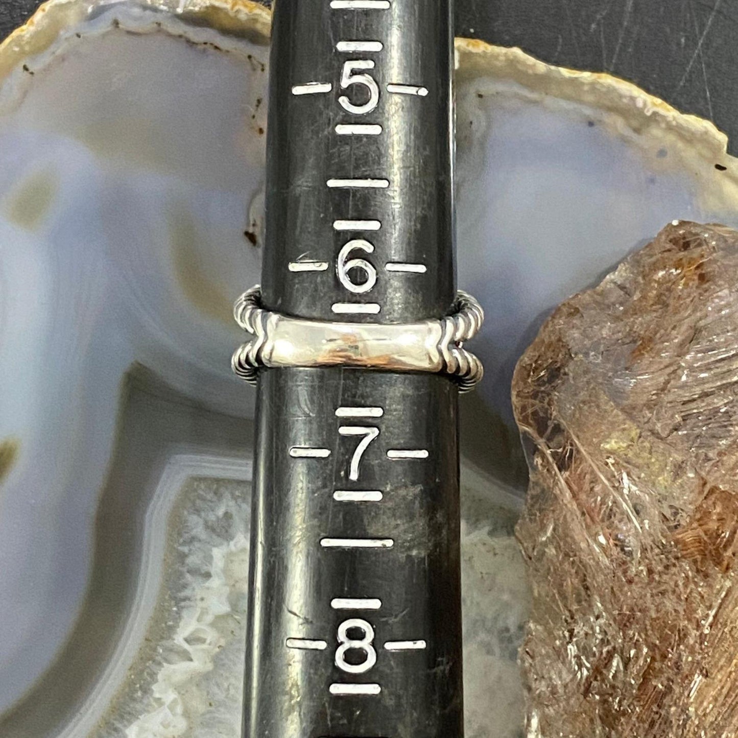 Carolyn Pollack Southwestern Style Sterling Silver Orange Spiny Oyster & Gaspeite Cross Ring For Women