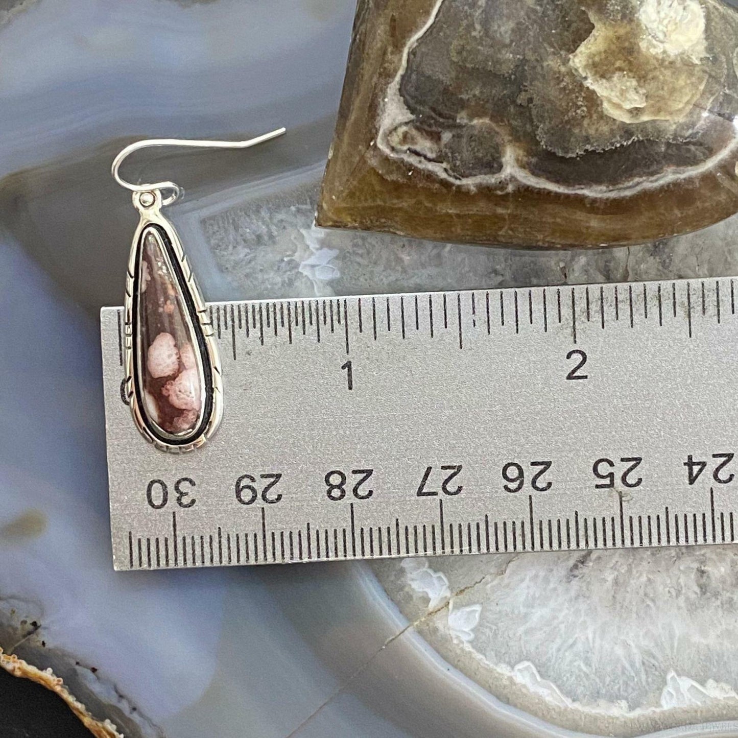 Native American Sterling Silver Teardrop Wild Horse Earrings For Women
