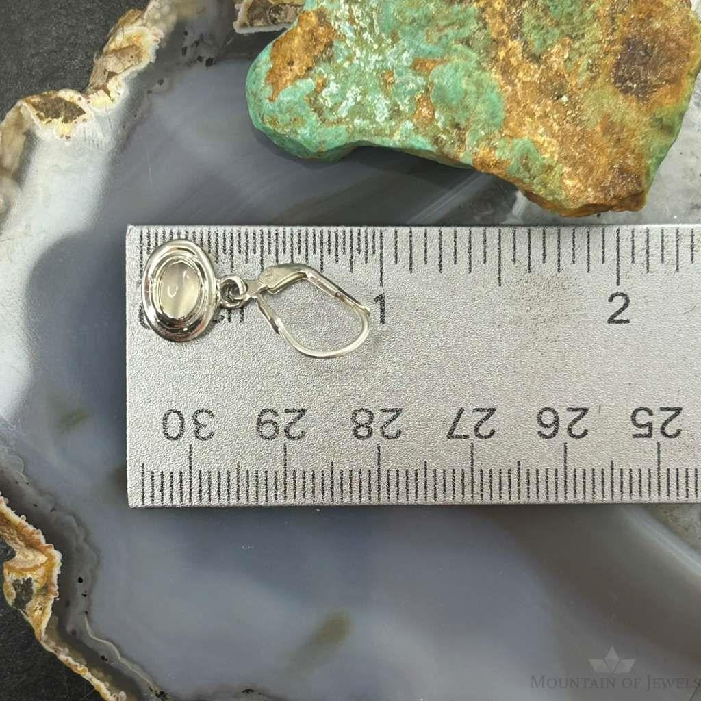 Carolyn Pollack Sterling Silver Oval Moonstone Dangle Earrings For Women