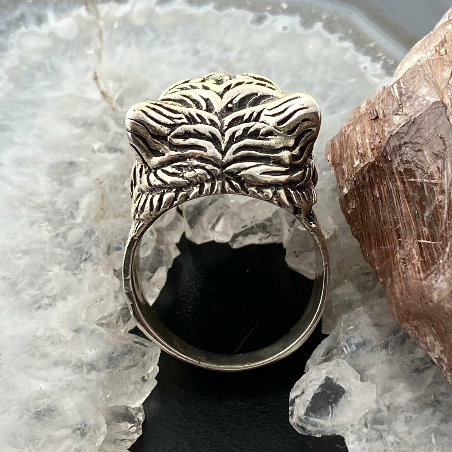 Sterling Silver Animal Ring Size 8 Men/Women 17.8 gr For Biker/ Rock N Roll