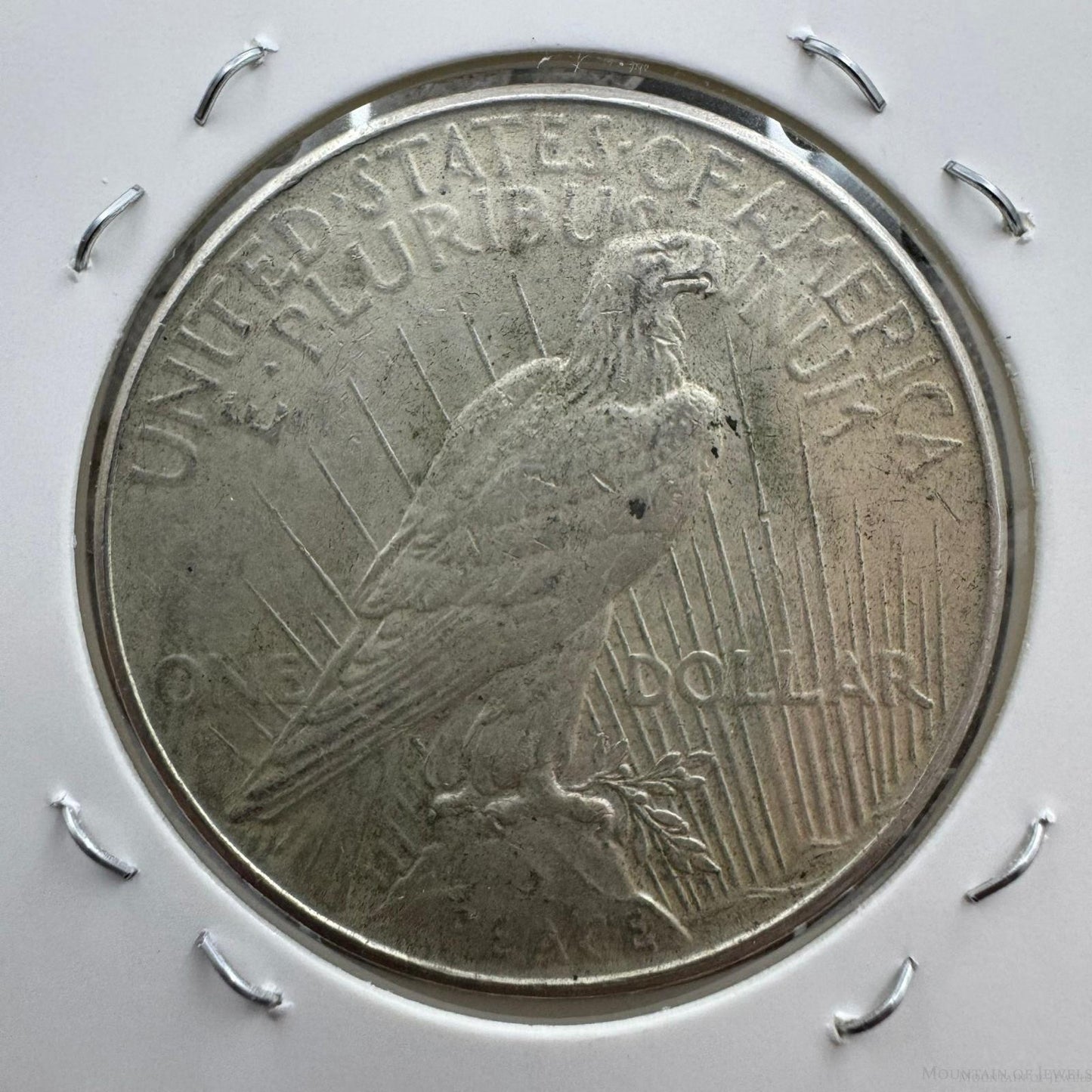 1922 US 90% Peace Silver Dollar F-VF #71625-1GP