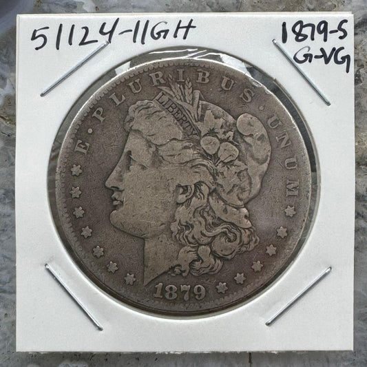 1879-S US 90% Morgan Silver Dollar G-VG #51124-11GH