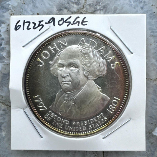US .925 Silver John Adams Second President of the United States Bullion #61225-9