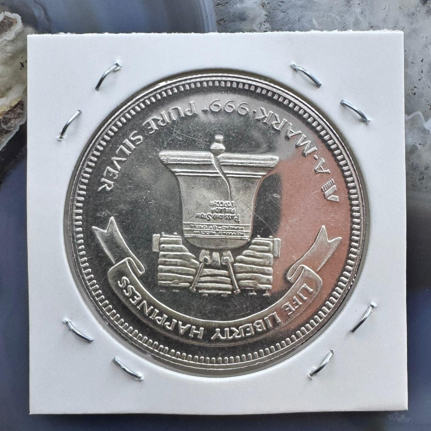 1986 US One Troy Ounce .999 Fine Liberty Silver Round #71725-2HD
