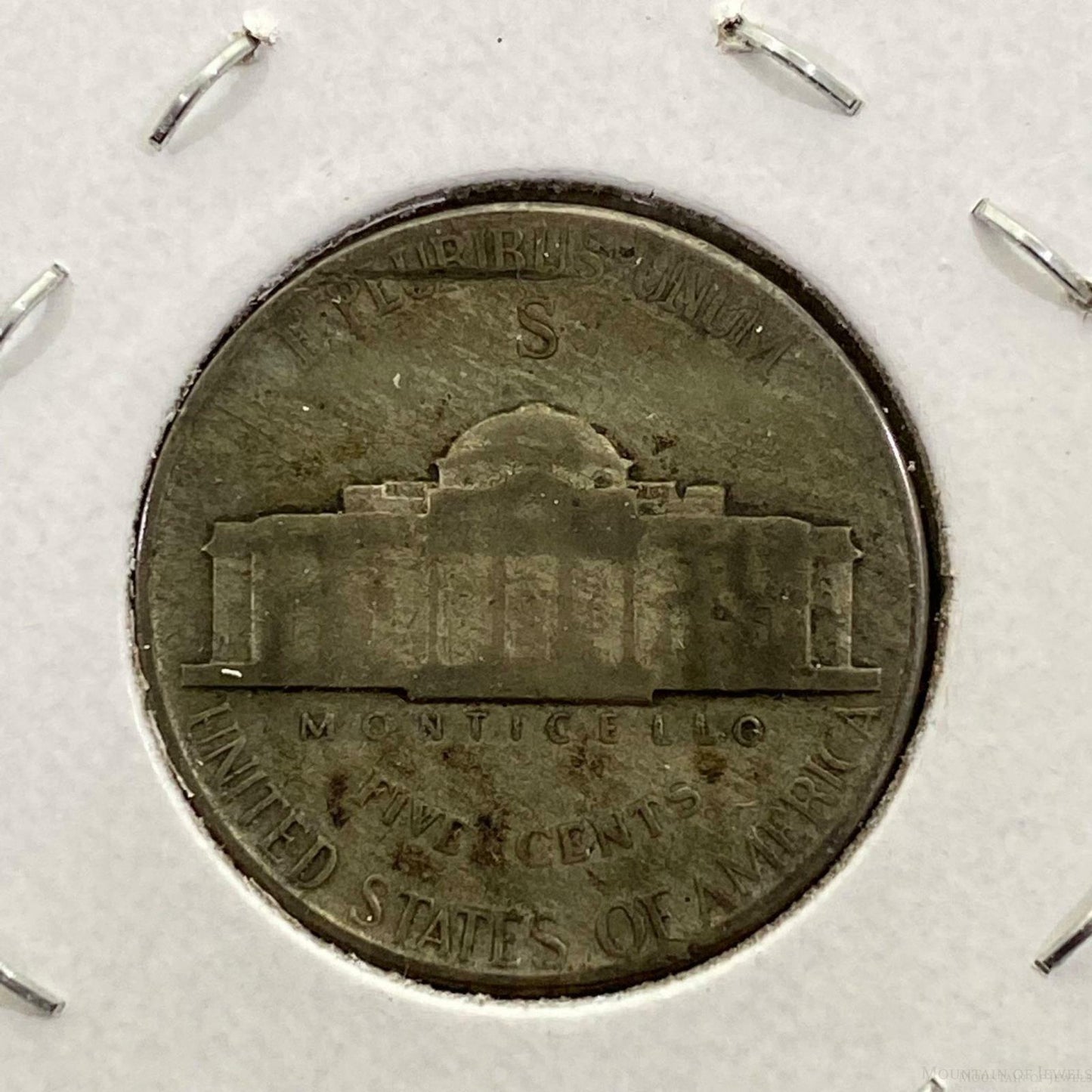 1945-S US Wartime Jefferson (1942-1945) 5 Cent 35% Silver G-VG #122321-11