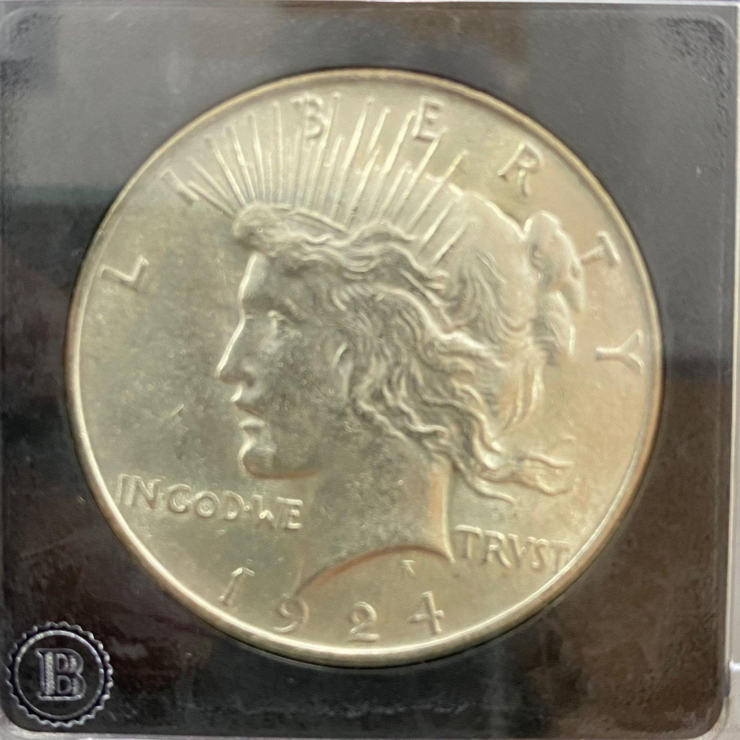 1924 $1 US Peace Silver Dollar VF-EF Coin #BA17-00187-005