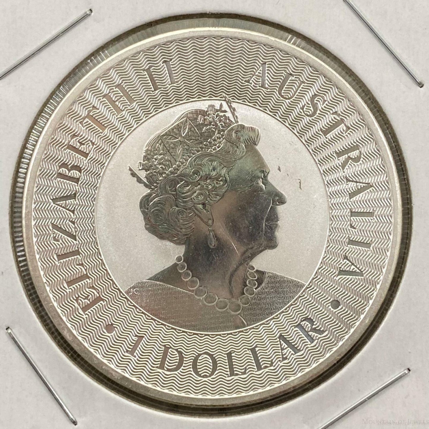 2021 1.0 Ounce .9999 Fine Silver Australian Kangaroo BU #11222-2