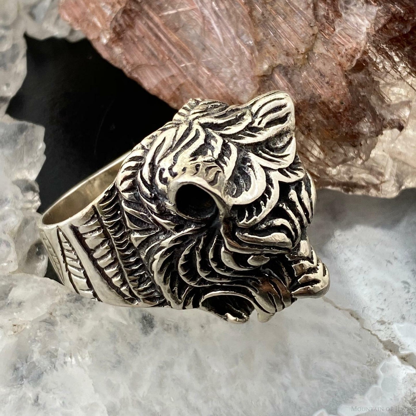 Sterling Silver Animal Ring Size 8 Men/Women 17.8 gr For Biker/ Rock N Roll