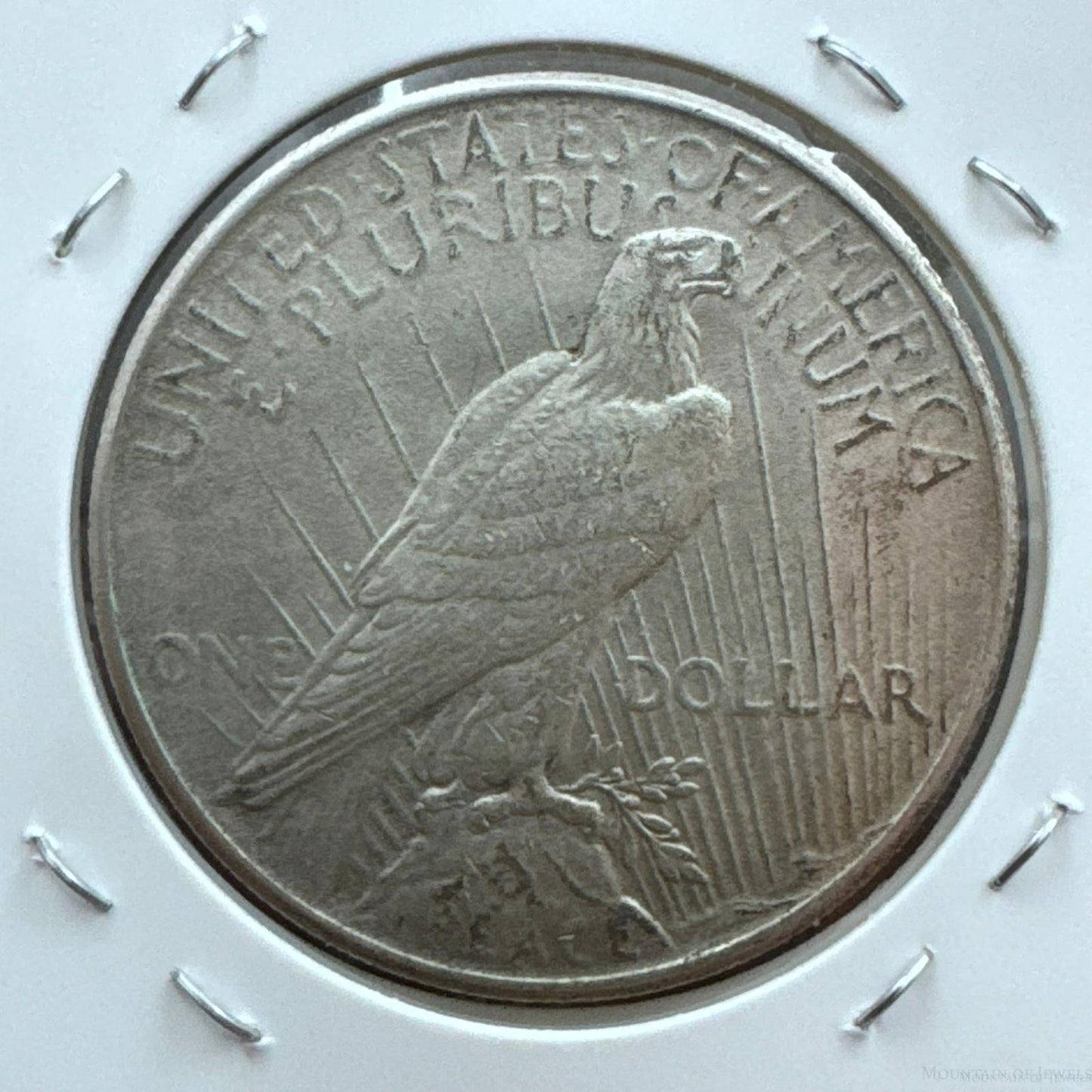 1925 US 90% Peace Silver Dollar F-VF #71825-3GL