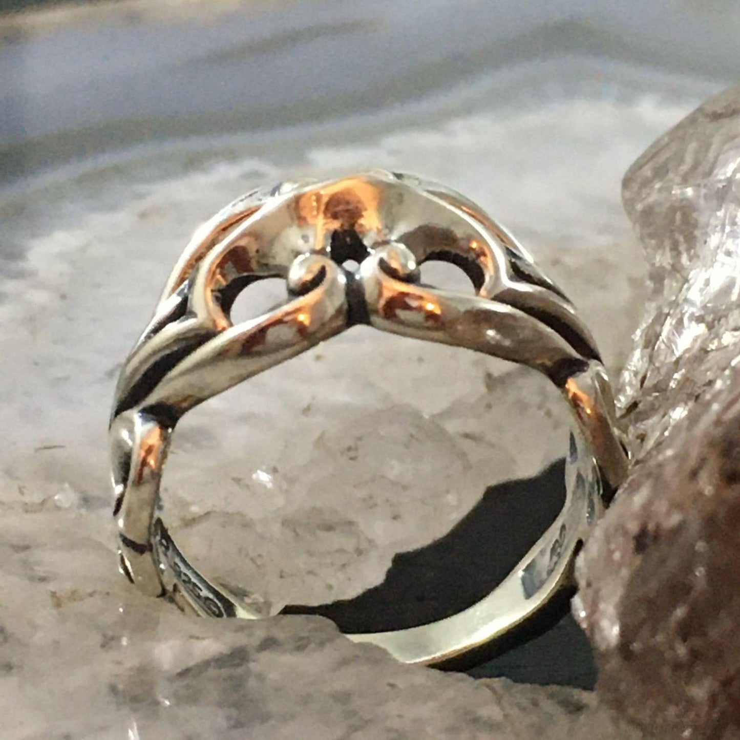 Carolyn Pollack Southwestern Style Sterling Silver Decorated Arrows Ring For Women