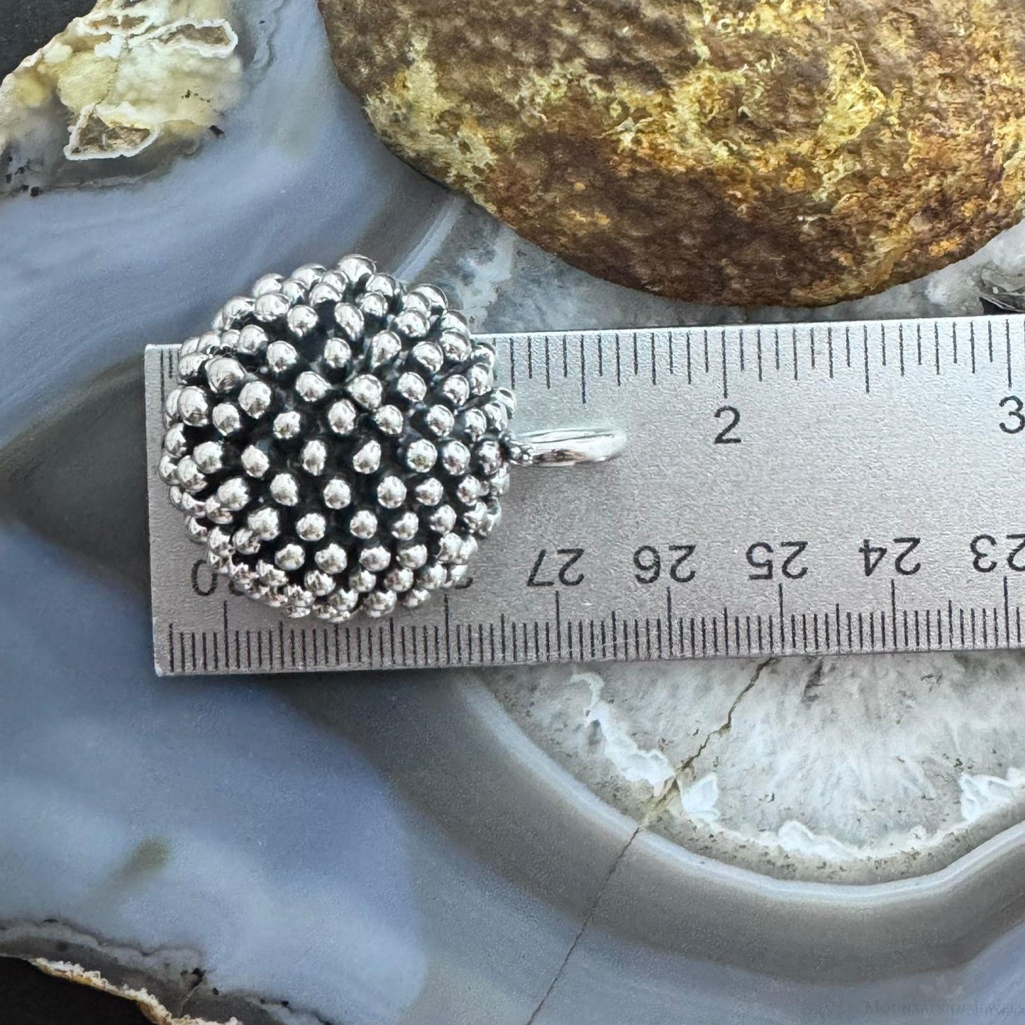 Sterling Silver Fashion Electroform Porcupine Pendant- Taxco Mexico